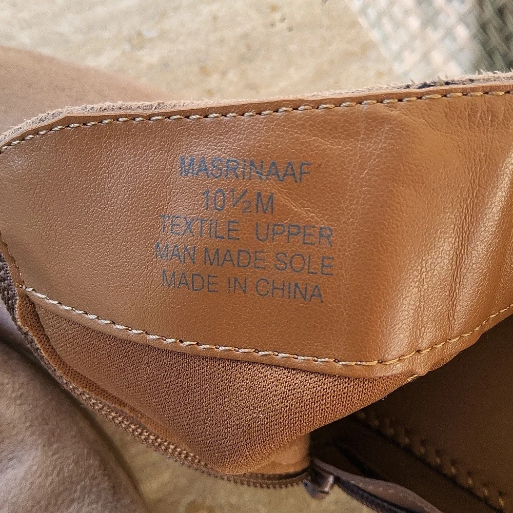 Style & Co faux suede light brown heeled boots size 10 1/2 - Picture 13 of 14